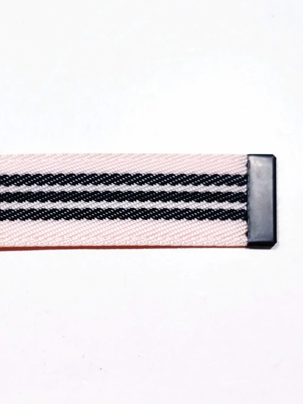Adidas Reversible Webbing Belt Orange Black White Stripe Enamel Buckle 2012 OSFA